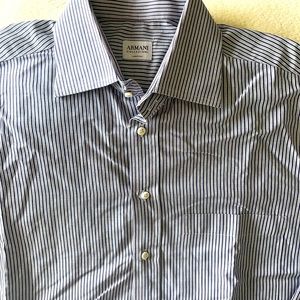 Armani Navy White Stripe 41-16/LG